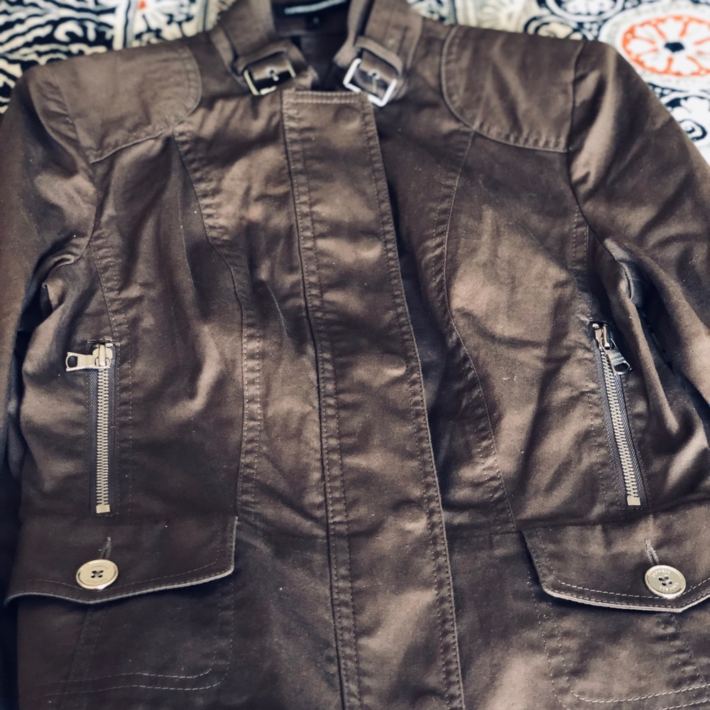Express Fitted Peplum Moto Jacket